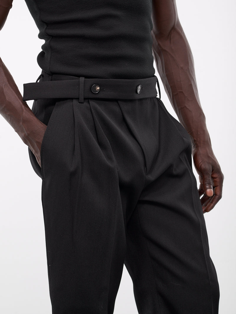 SETCHU Gabardine Tailored Pants | H.Lorenzo - detail 2
