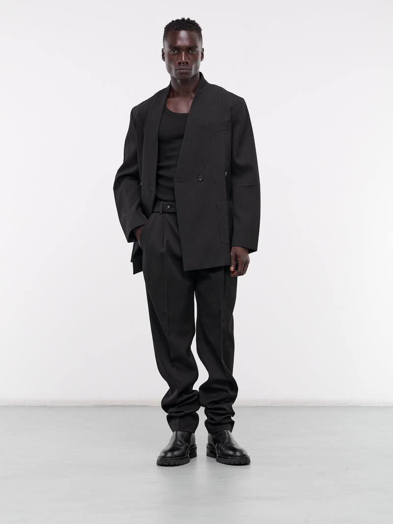 SETCHU Gabardine Tailored Pants | H.Lorenzo - styled