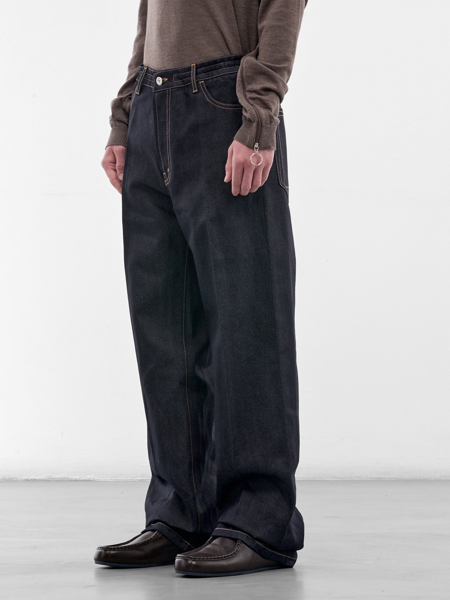 Indigo Denim Baggy Jeans (U242-P002-C018-ROW-INDIGO)