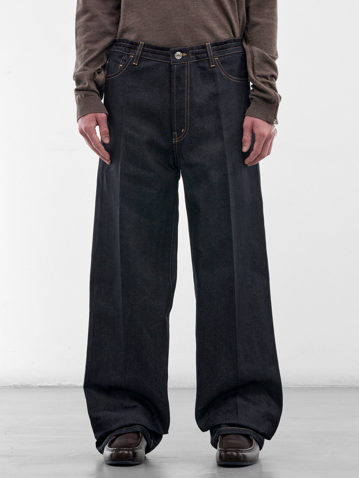 Indigo Denim Baggy Jeans (U242-P002-C018-ROW-INDIGO)