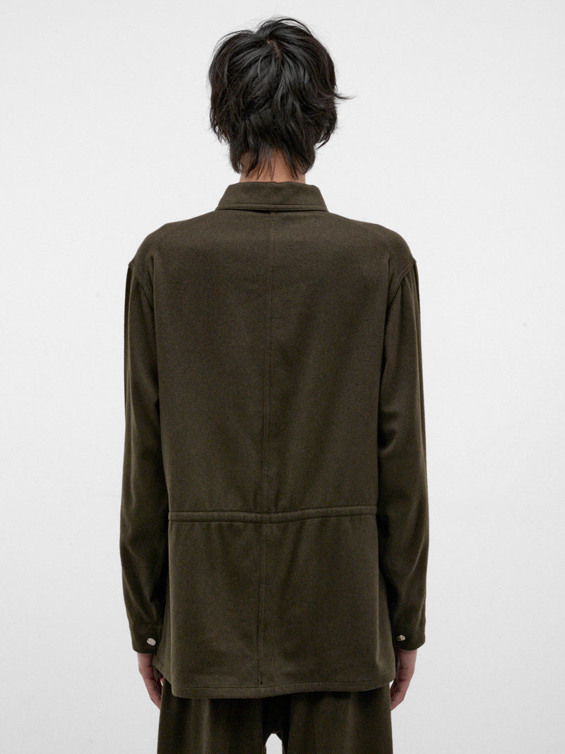 Green Cashmere Work Jacket (U252-J038-W022-GREEN)