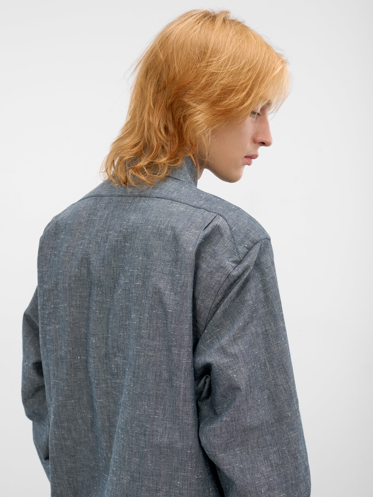 Indigo Paper Chambray Shirt (U261-H043-C019-INDIGO)
