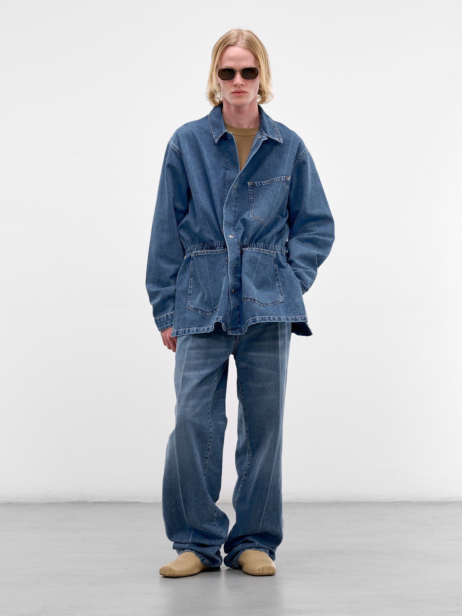 Blue Denim-Paper Work Jacket (U261-J059-C040-INDIGO-WASH)