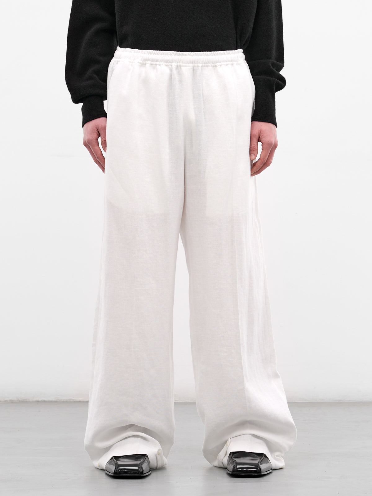 White Hemp Baggy Trousers (U261-P048-L011-WHITE)