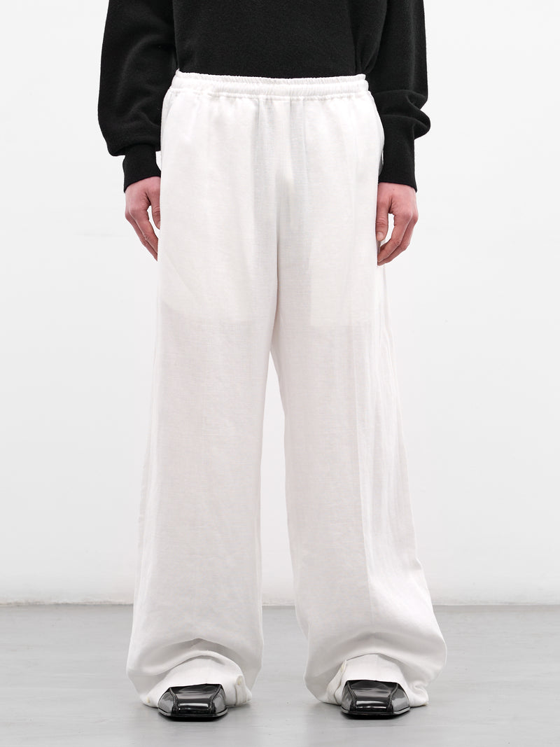 White Hemp Baggy Trousers (U261-P048-L011-WHITE)
