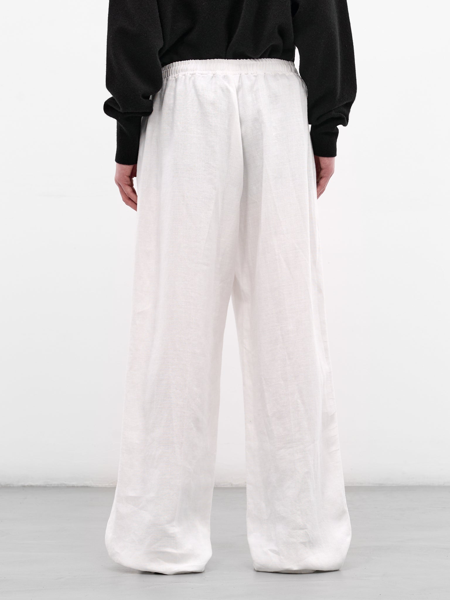 White Hemp Baggy Trousers (U261-P048-L011-WHITE)