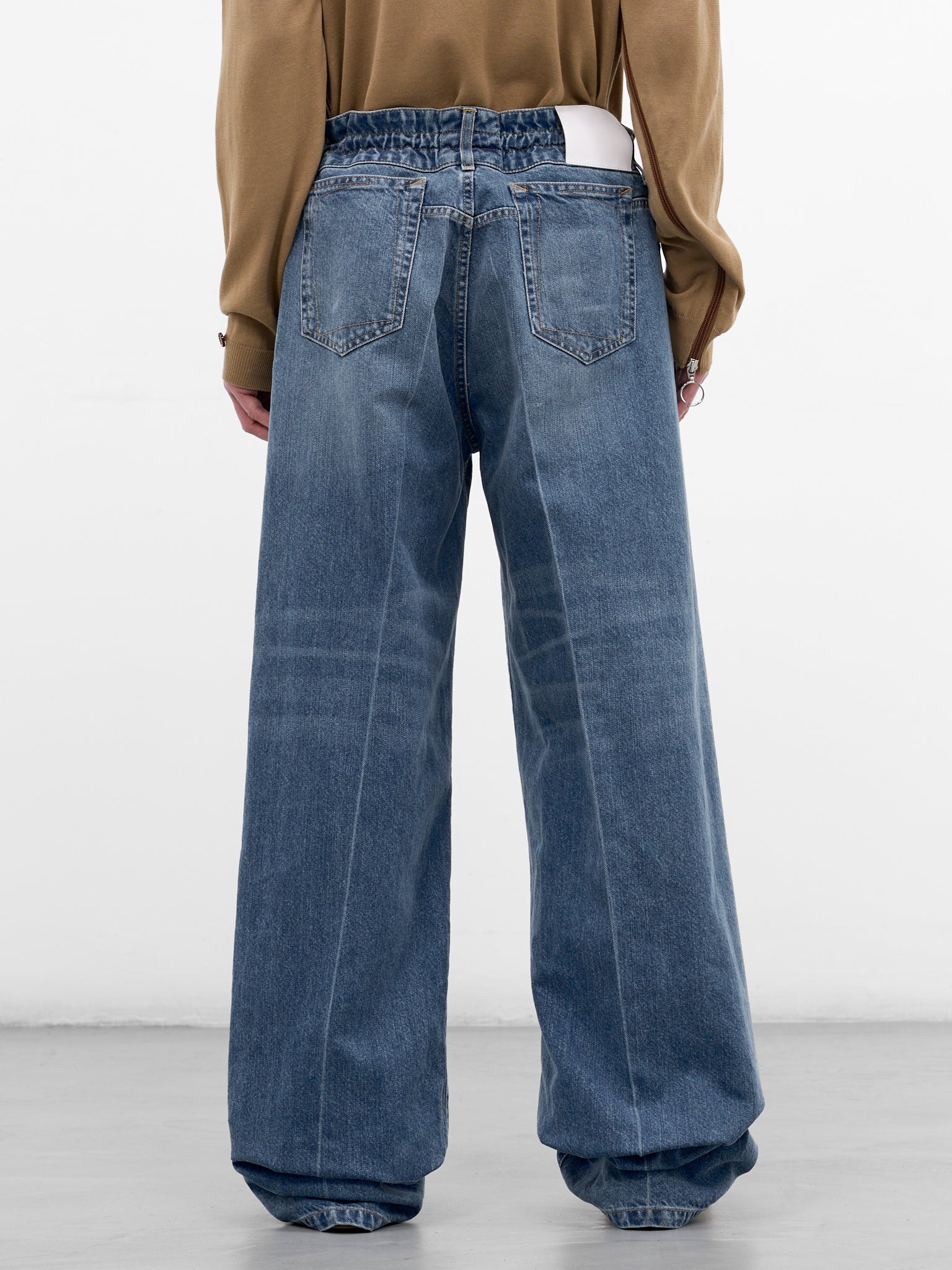 Indigo Denim-Paper Baggy Jeans (U261-P074-C040-INDIGO-WASH)