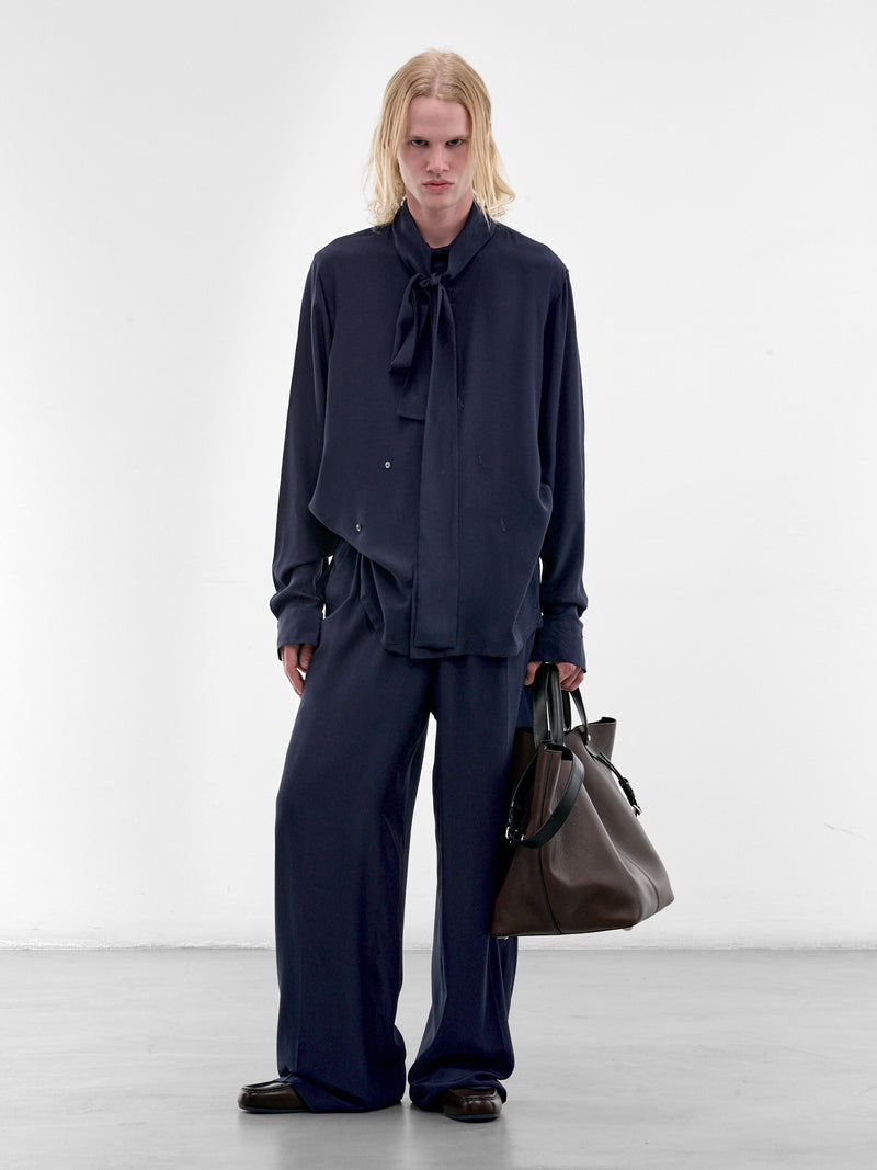 Navy Wide Leg Trousers (U262-P048-S026-NAVY)