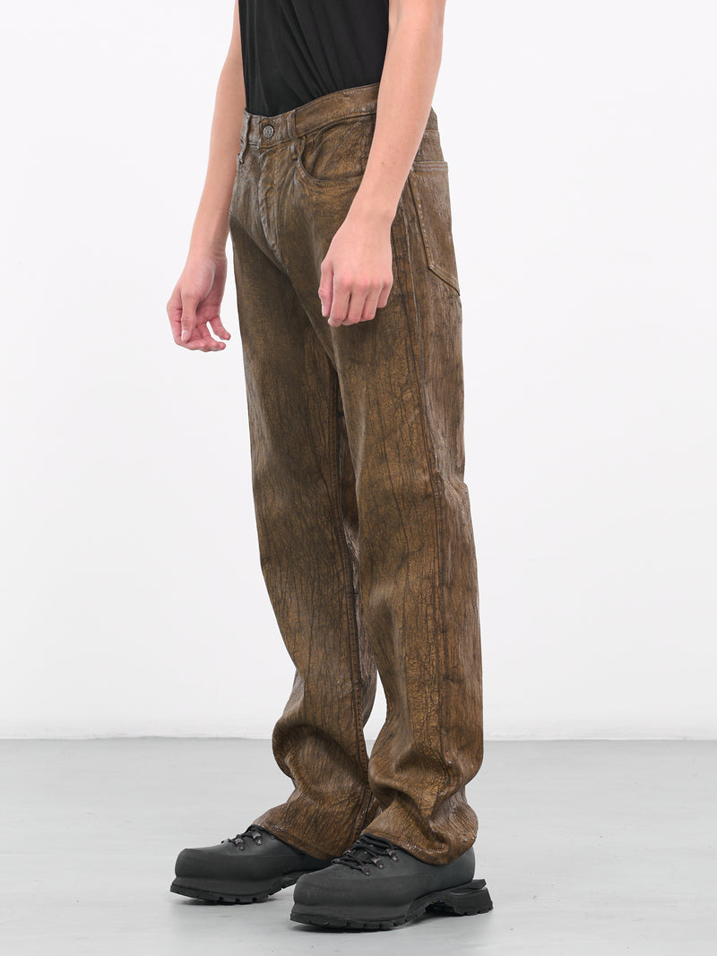 Crackle Jeans (U55D54F0-F1FQ-BROWN)