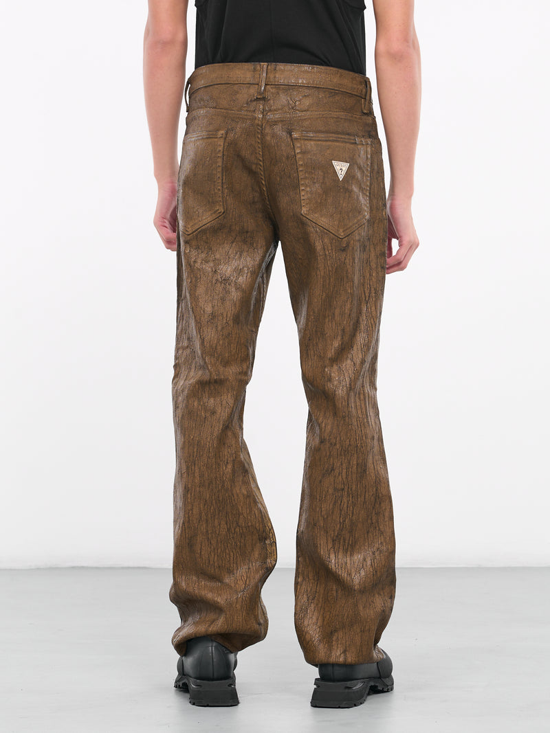 Crackle Jeans (U55D54F0-F1FQ-BROWN)
