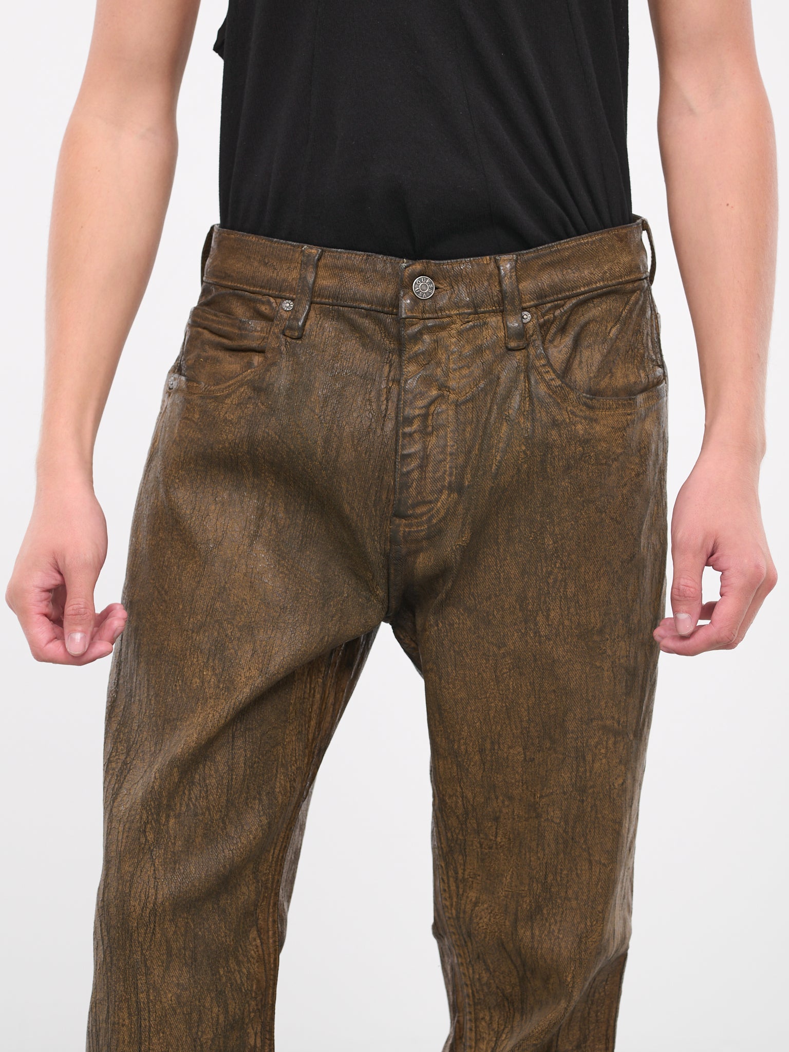 Crackle Jeans (U55D54F0-F1FQ-BROWN)