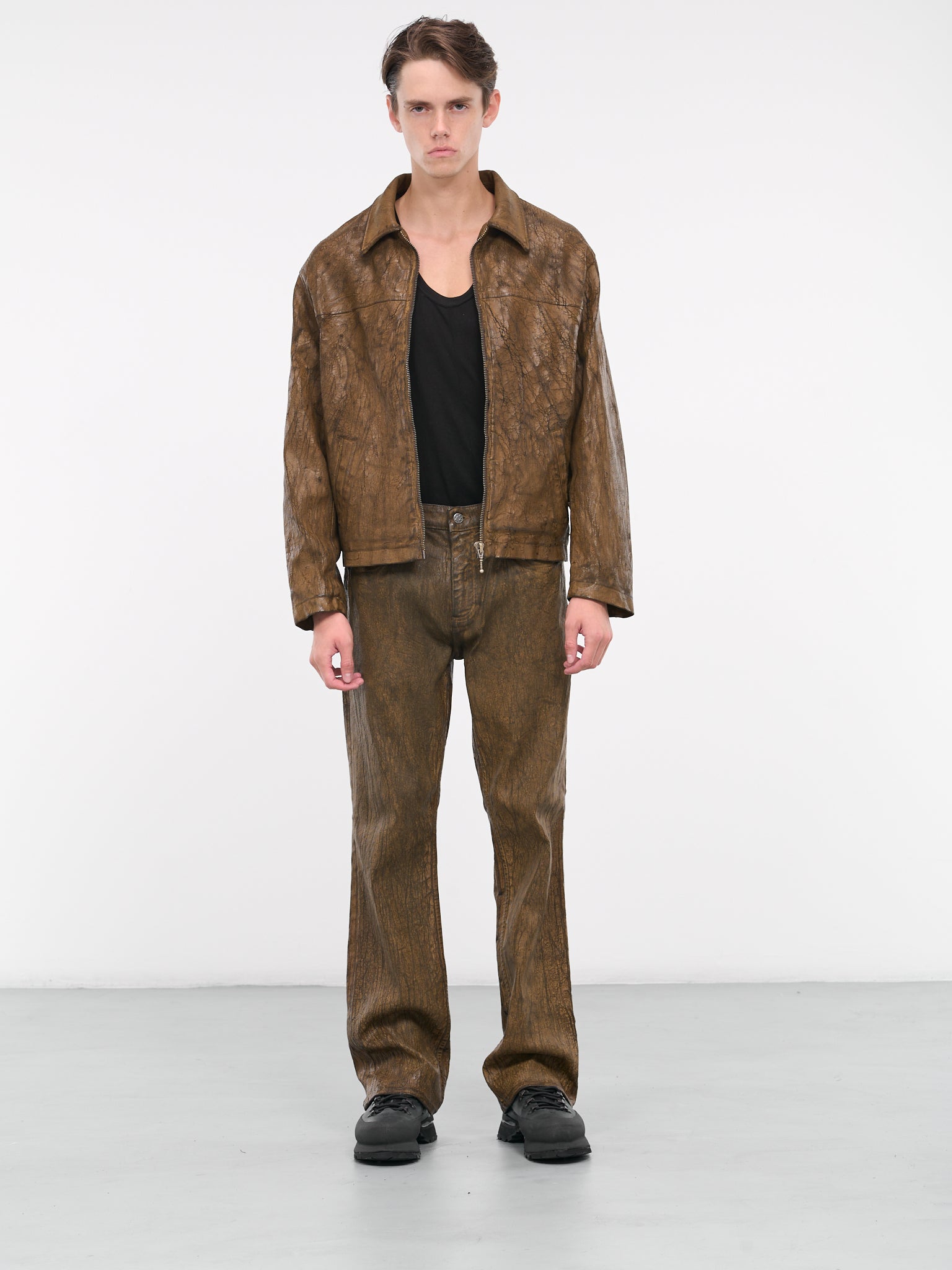 Crackle Jacket (U56D54F0-F1FQ-BROWN)