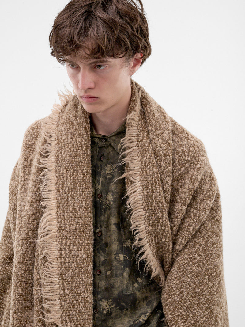 Tan Alpaca-Wool Cape Scarf (UA0256-TAN)