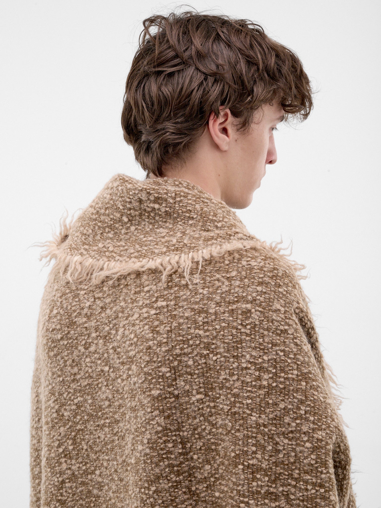 Tan Alpaca-Wool Cape Scarf (UA0256-TAN)