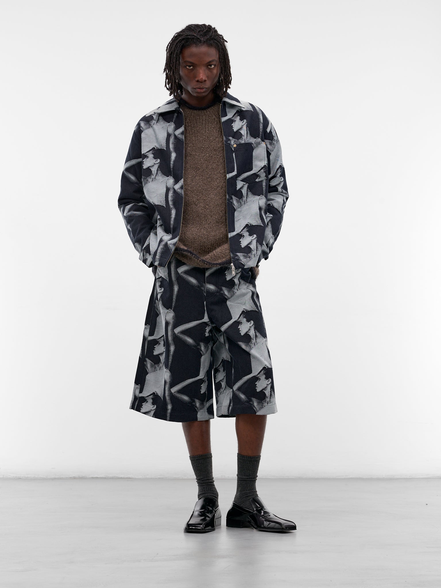 Indigo Jet Denim Zip Jacket (UA25DE02-CO02-504-INDIGO)