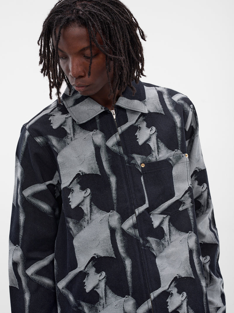 Indigo Jet Denim Zip Jacket (UA25DE02-CO02-504-INDIGO)