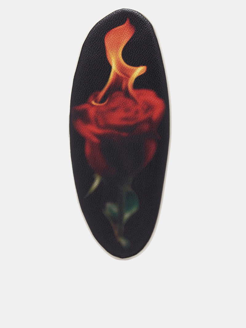 Rose & Flame Pouch (UC1D1P92-1-BLACK)