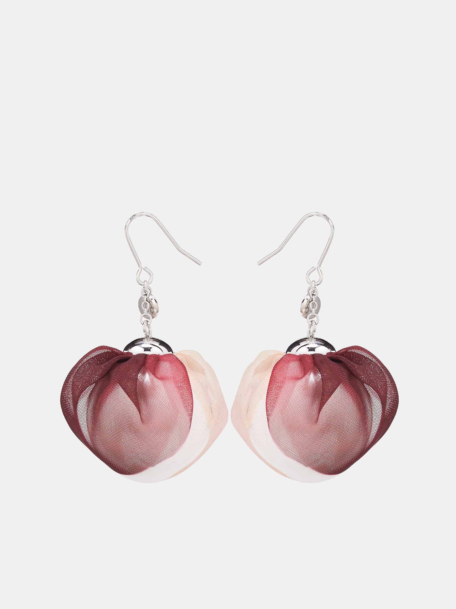 Covered Pearl Earrings (UC1D1R51-2-RED-BASE)