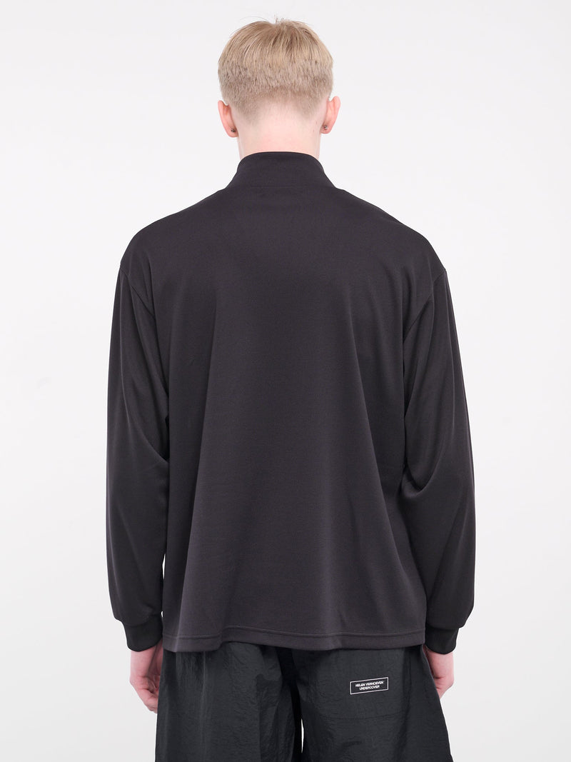 Graphic Quarter-Zip Sweater (UC1D4806-2-BLACK)