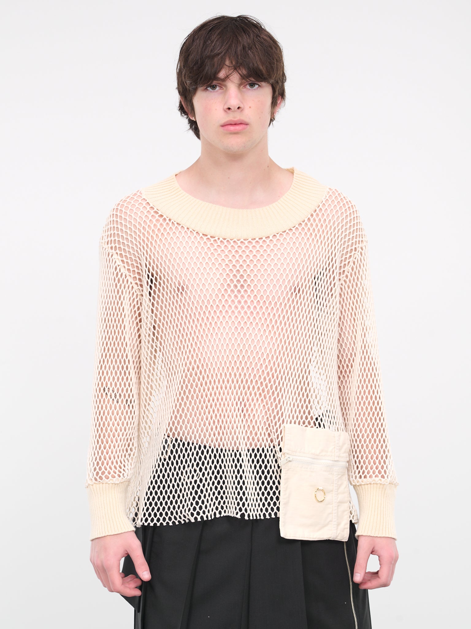 Loose Knit Sweater (UC1D4901-IVORY)