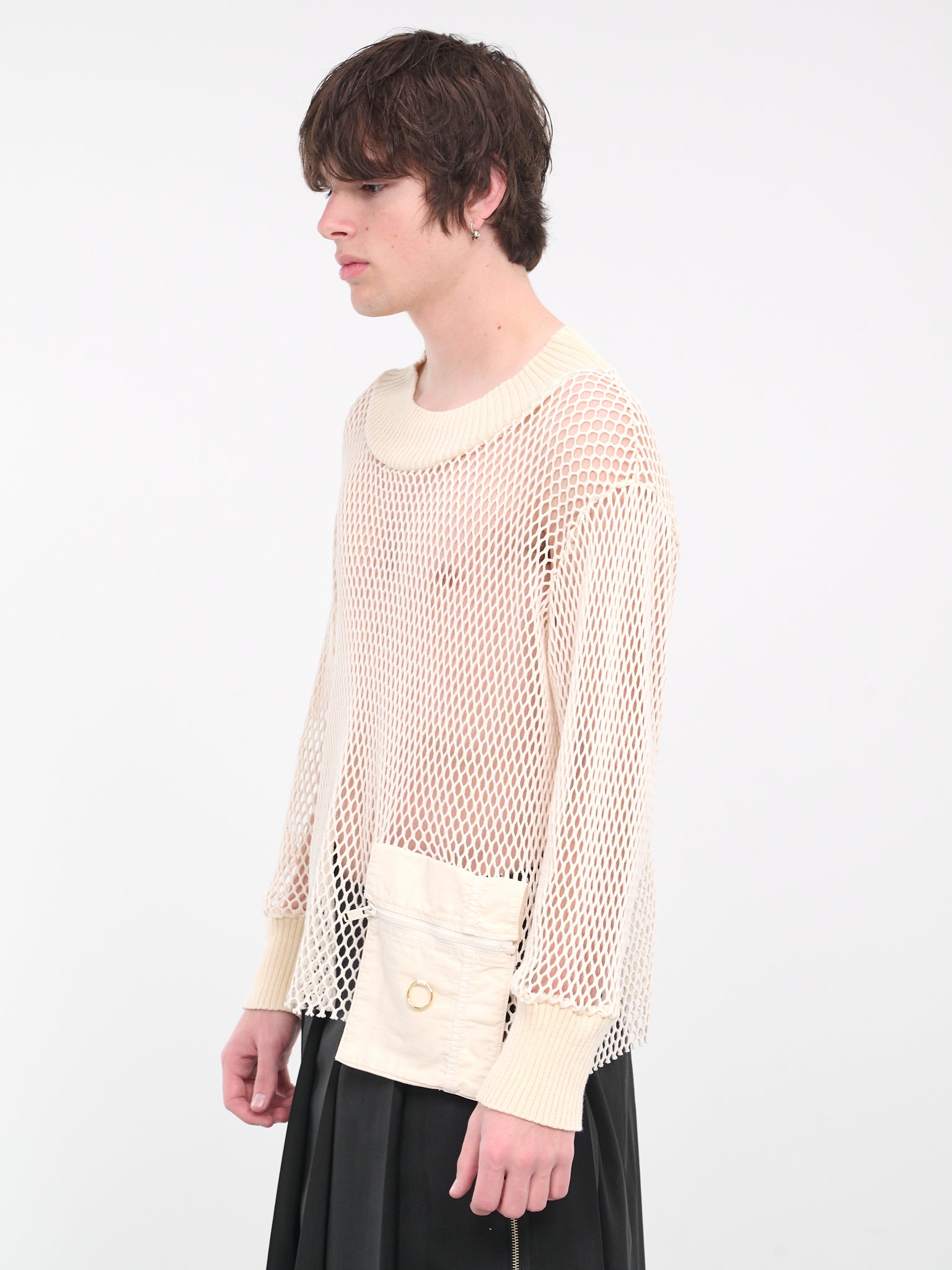 Loose Knit Sweater (UC1D4901-IVORY)