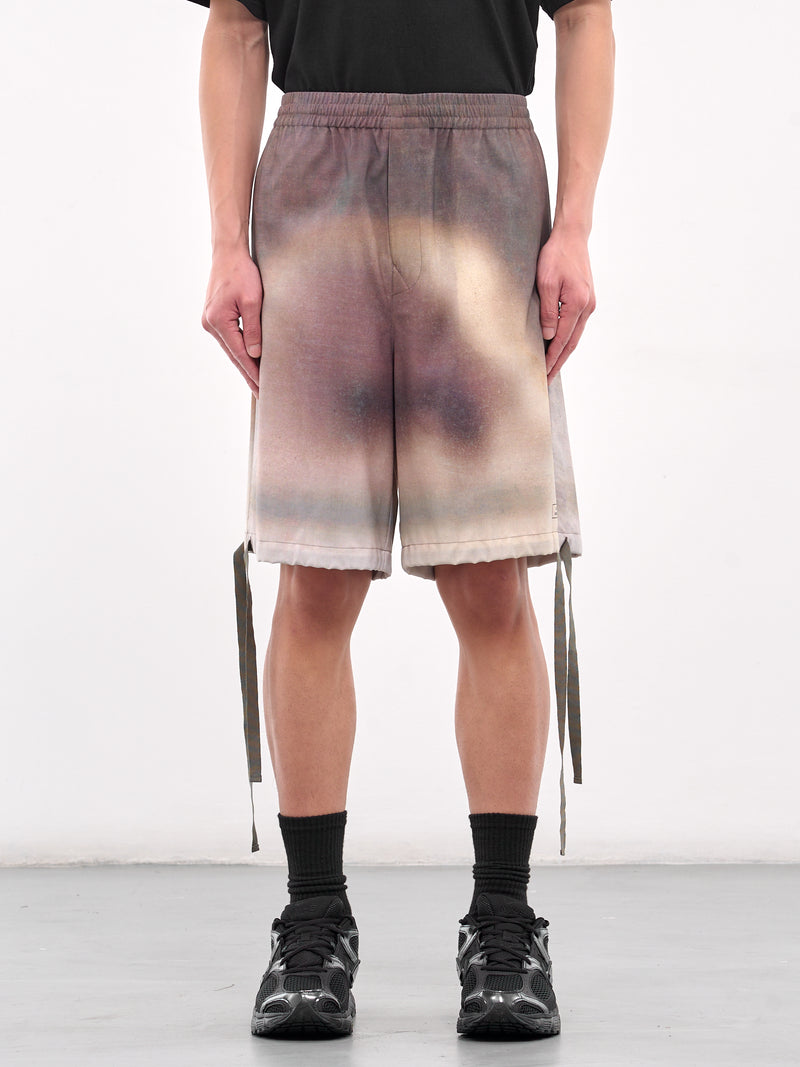 Elasticated Shorts (UC1E4509-DARK-BROWN-BASE)