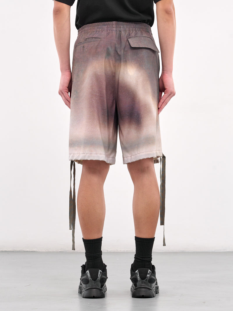 Elasticated Shorts (UC1E4509-DARK-BROWN-BASE)