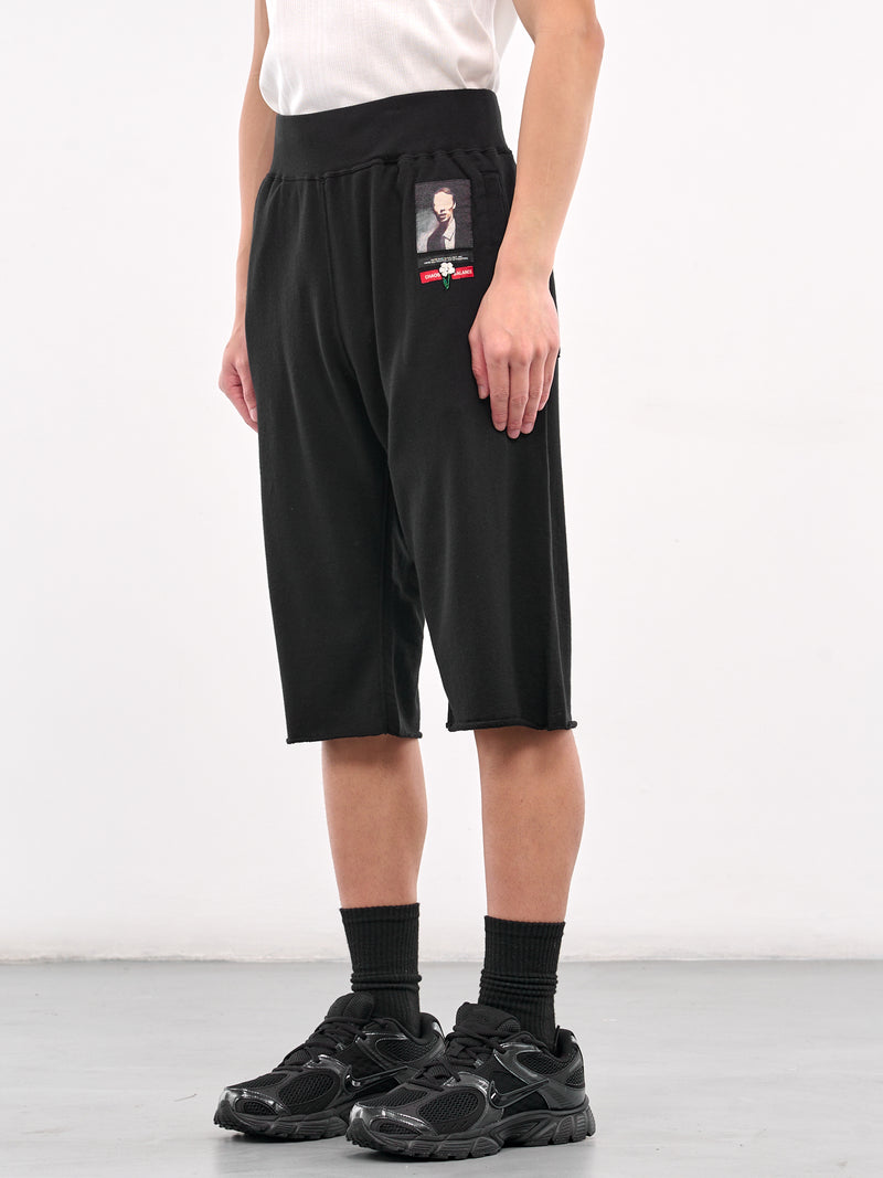 Cut-Off Sweat Shorts (UC1E4514-BLACK)