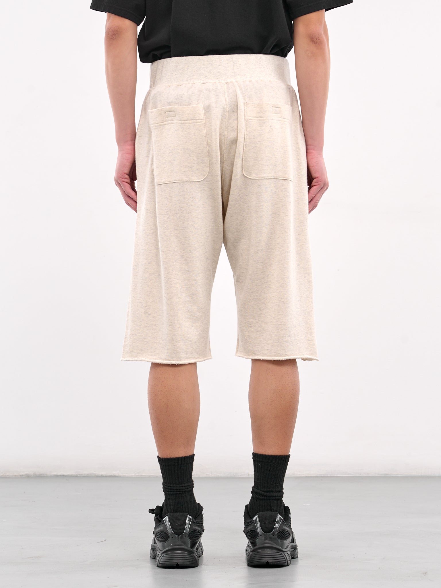 Cut-Off Sweat Shorts (UC1E4514-OATMEAL)
