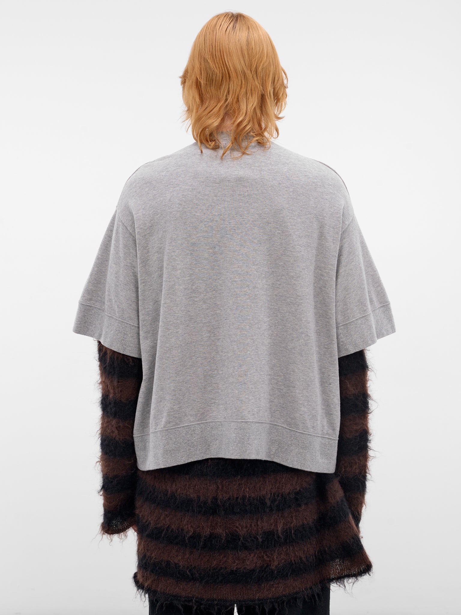 Gray Teddy Bear Boxy Sweatshirt (UC1F1893-2-TOP-GRAY)