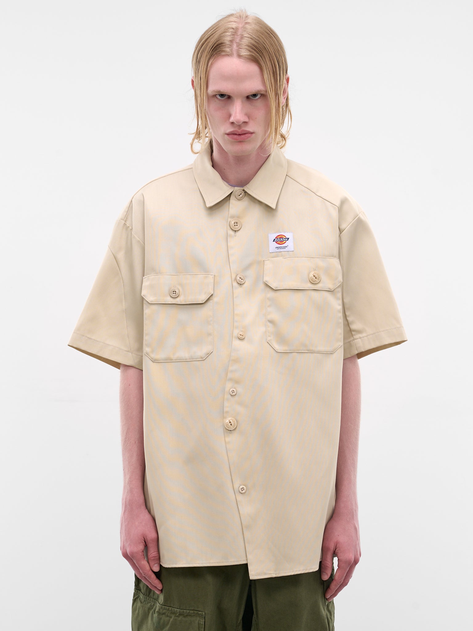UNDERCOVER x Dickies Asymmetric Shirt | H.Lorenzo - front