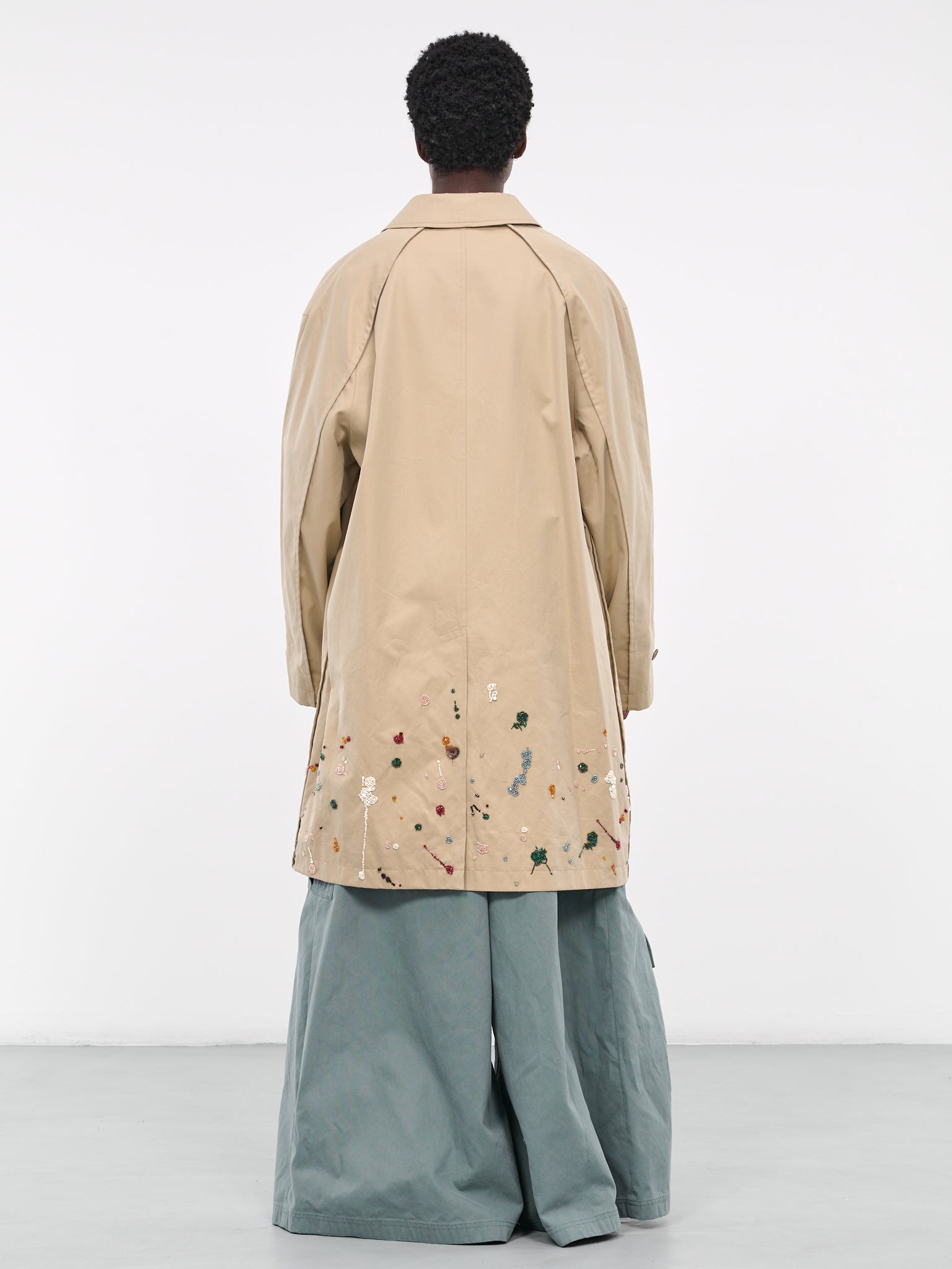 Beaded Paint Coat (UC2C4305-BEIGE)