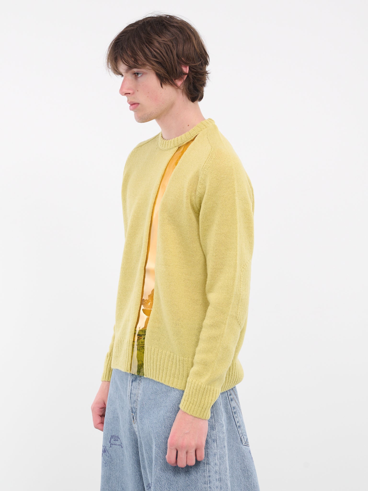 PVC Knit Sweater (UC2C4910-YELLOW)