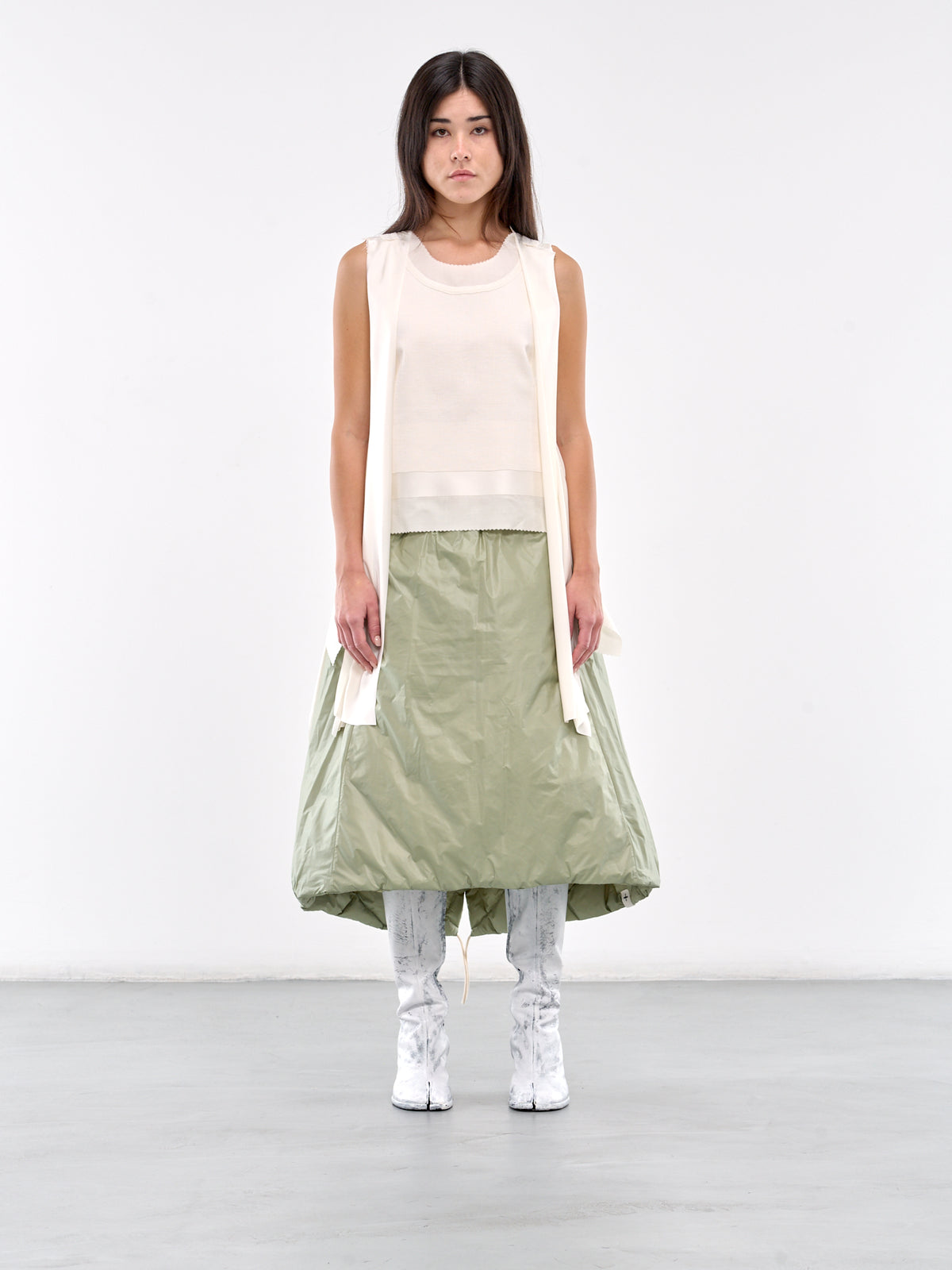 Draped Blouse (UC2D1001-OFF-WHITE)