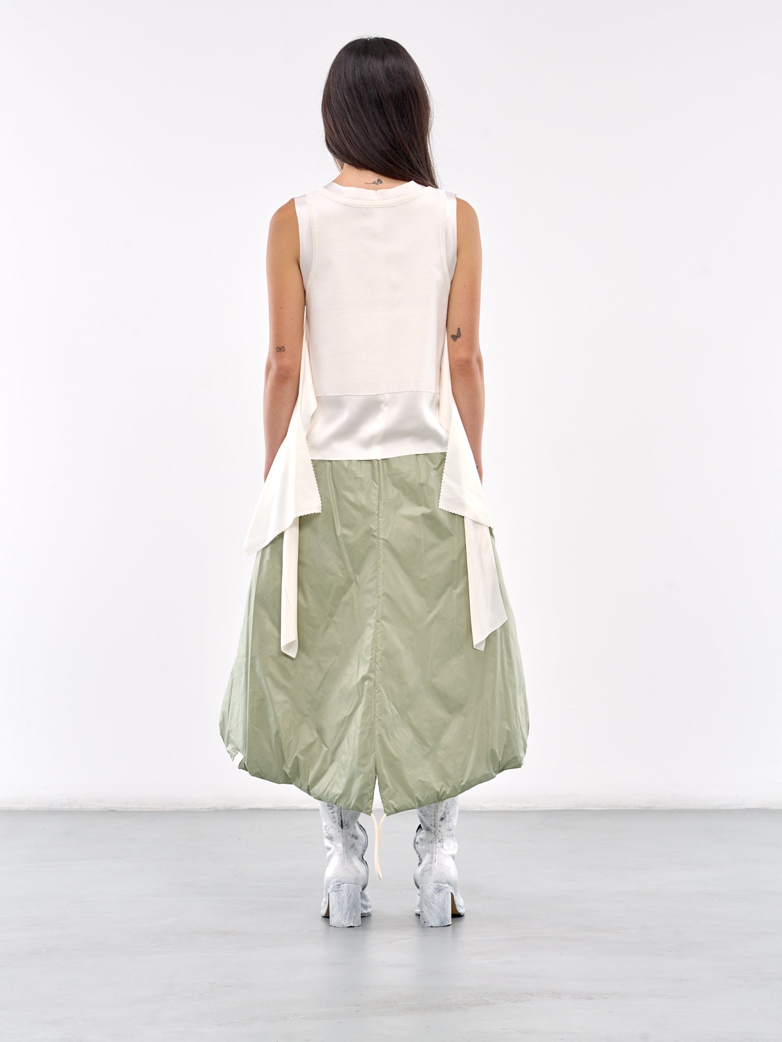 Draped Blouse (UC2D1001-OFF-WHITE)