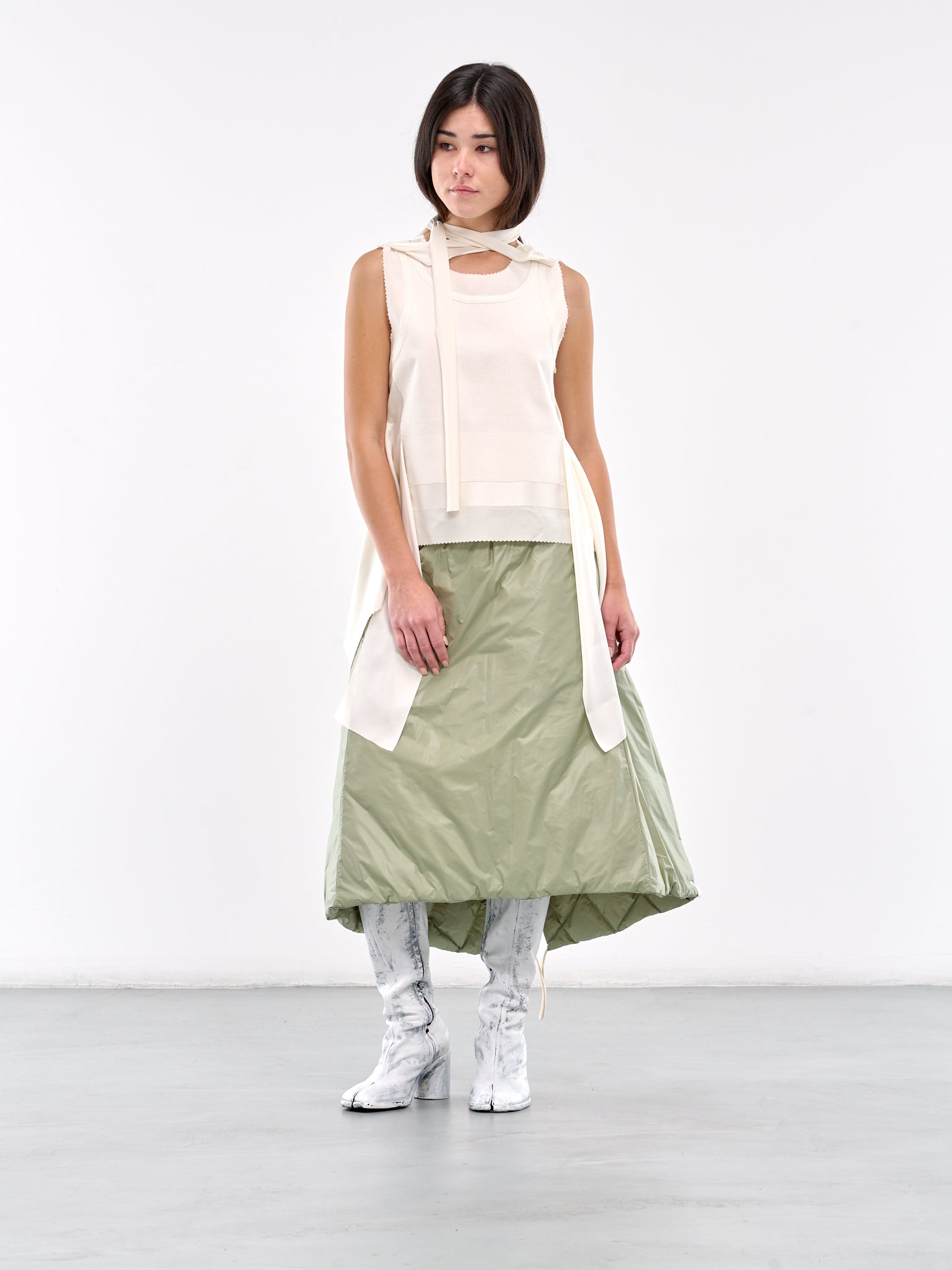Draped Blouse (UC2D1001-OFF-WHITE)