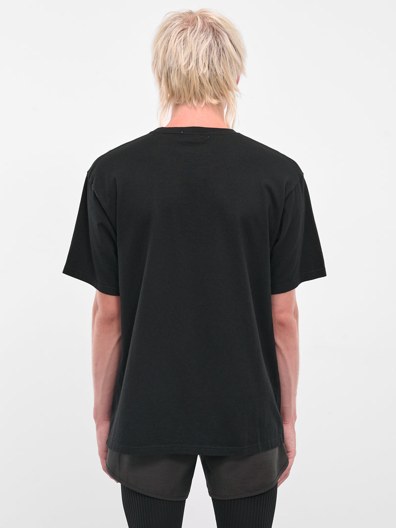 Black Horror Graphic Print Tee (UC2E3803-BLACK)