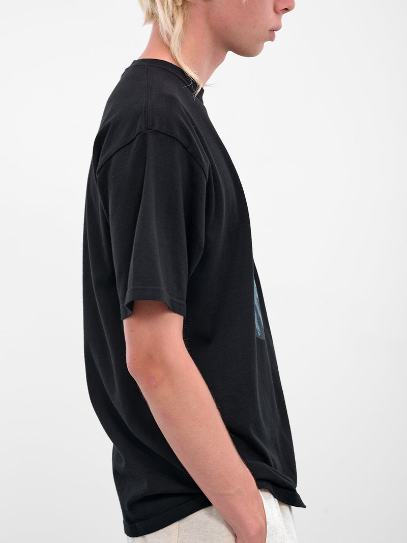 Black 'Sick Boy' Graphic Tee (UC2E3806-BLACK)