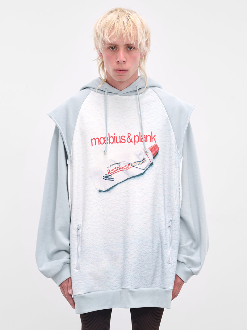 Oversized Moebius & Plank Layered Hoodie (UC2E4803-1-LIGHT-BLUE)