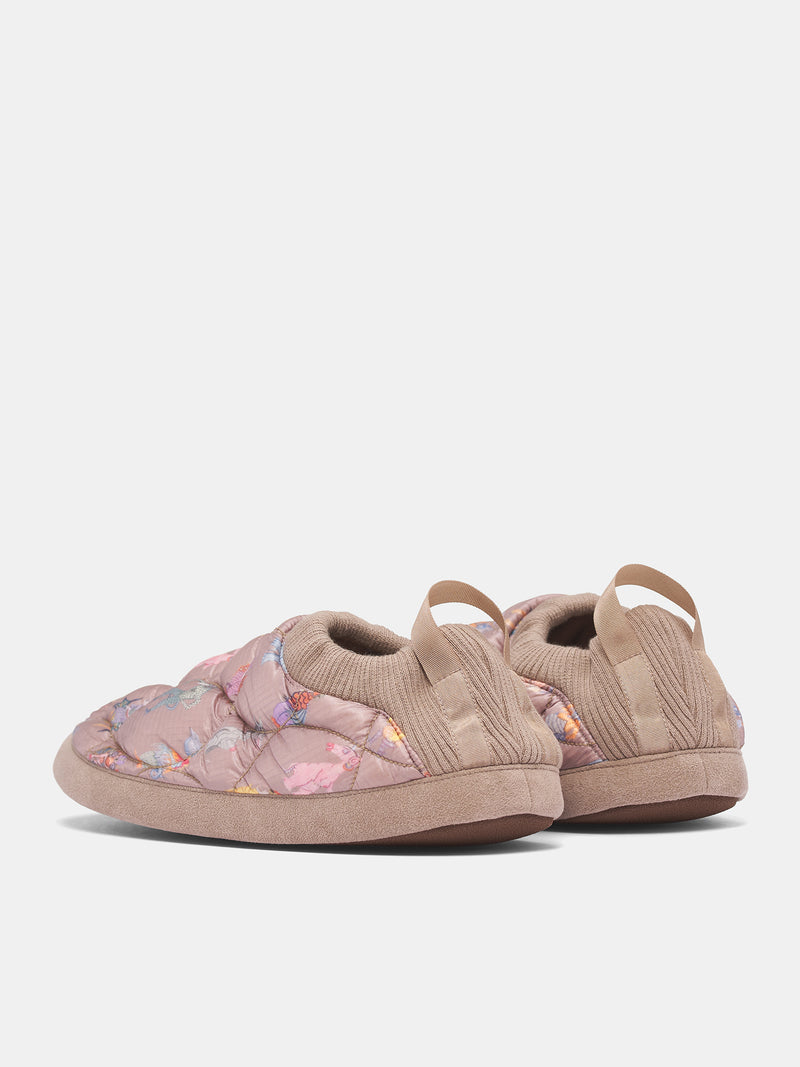 Beige Quilted Print Padded Shoes (UC2E4F02-2-BEIGE-BASE)