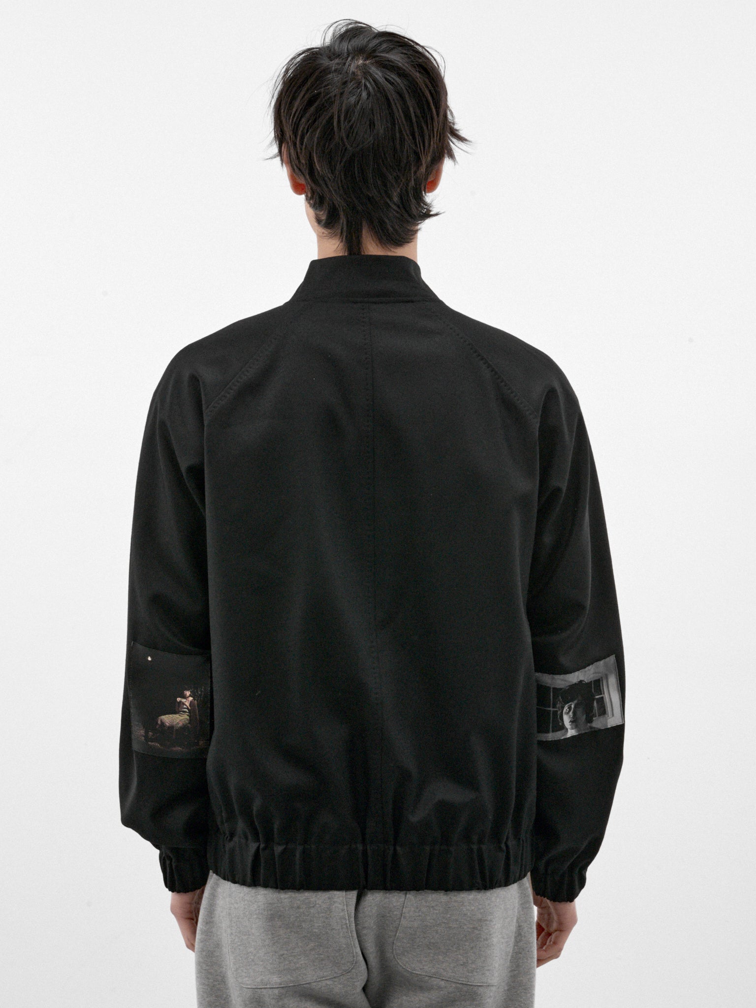 Black Wool Cindy Sherman Bomber (UC2F4210-2-BLACK)