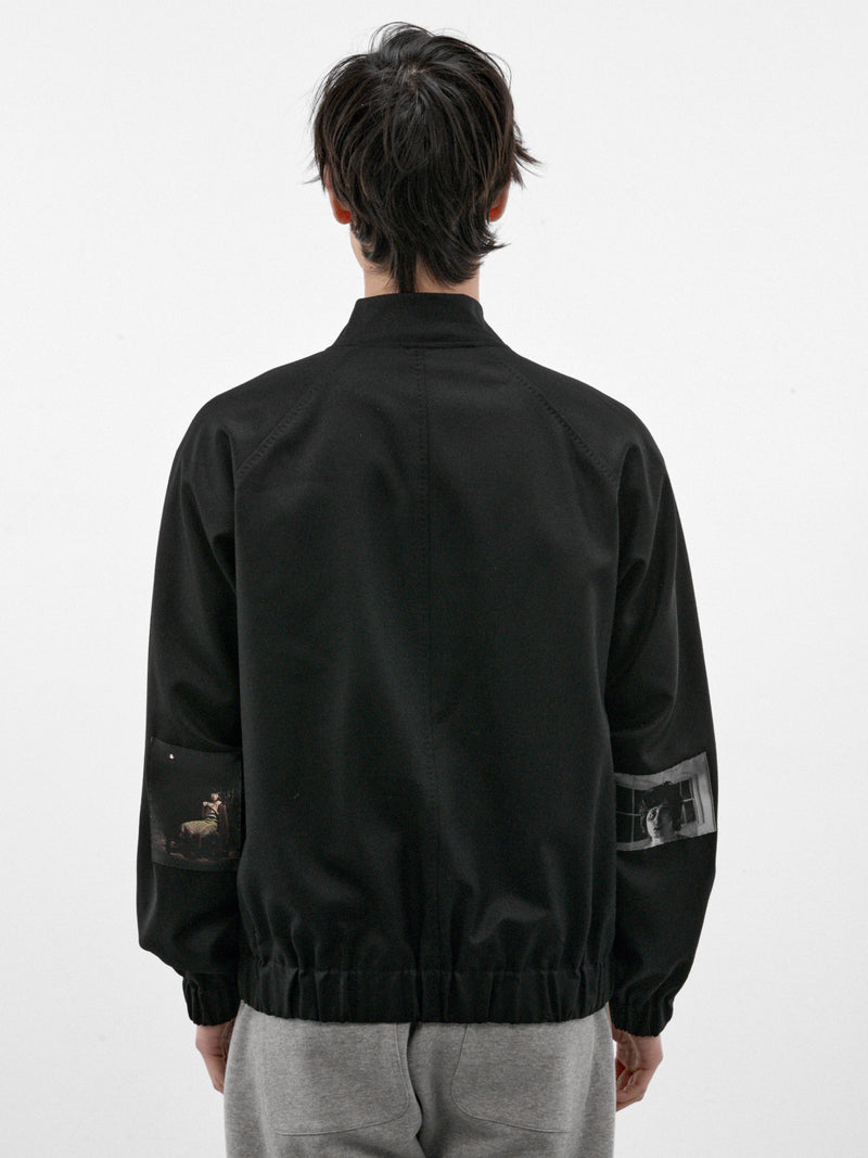 Black Wool Cindy Sherman Bomber (UC2F4210-2-BLACK)