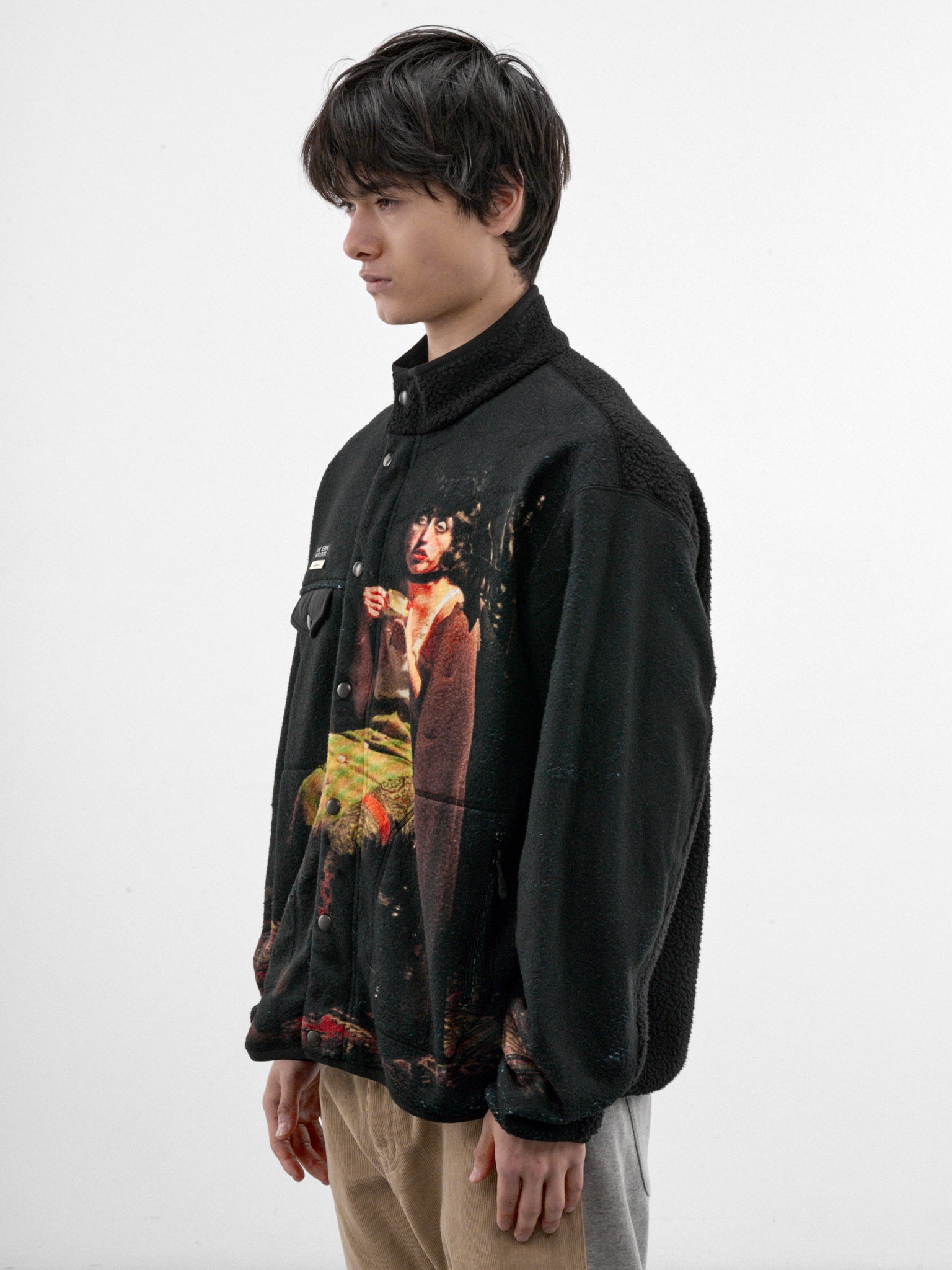 Black Polartec Cindy Sherman Jacket (UC2F4211-BLACK)