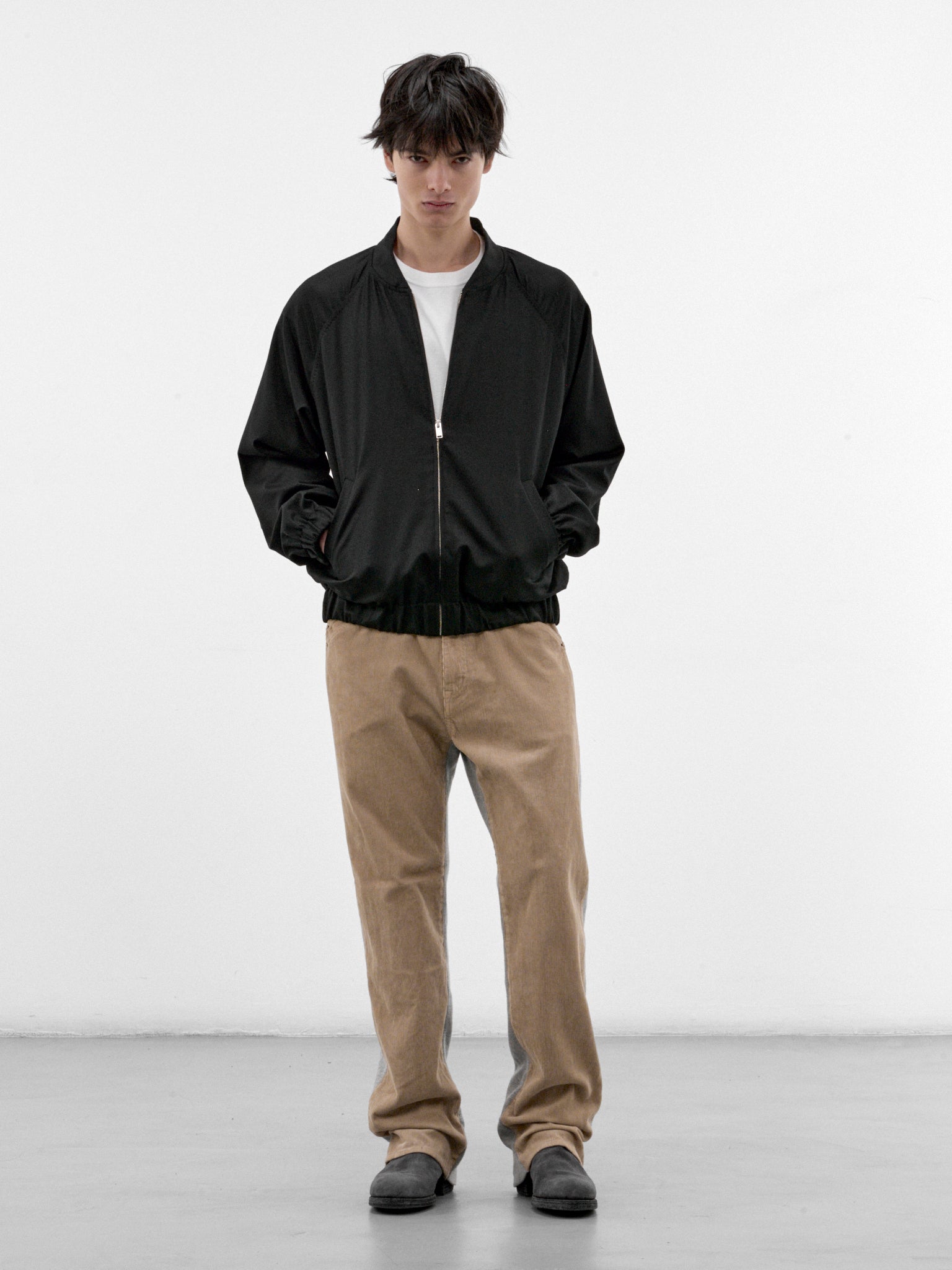 Black Wool Cindy Sherman Bomber (UC2F4210-2-BLACK)