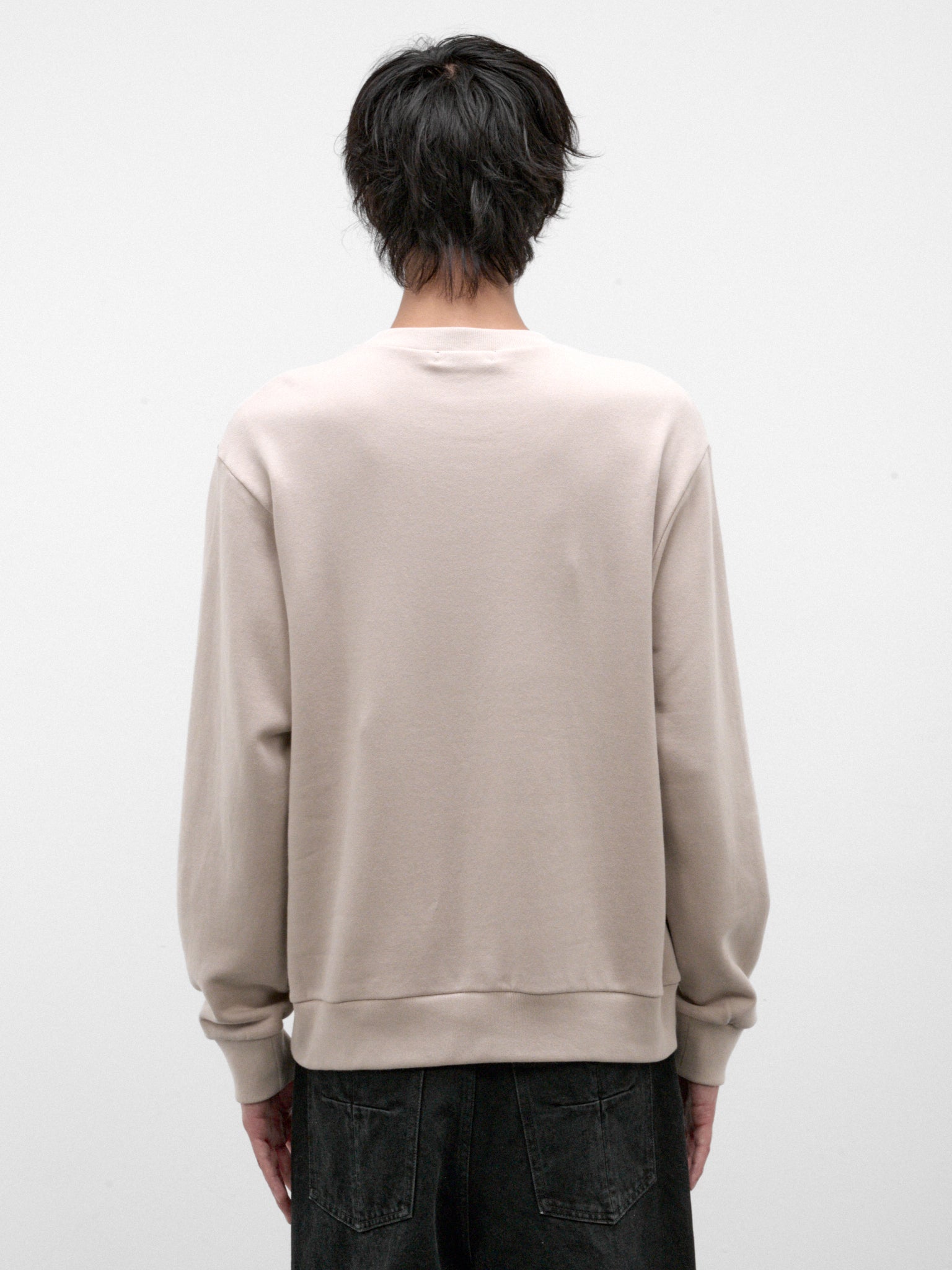 Cotton-Cashmere Cindy Sherman Sweater (UC2F4807-1-L-BEG-GRAY)