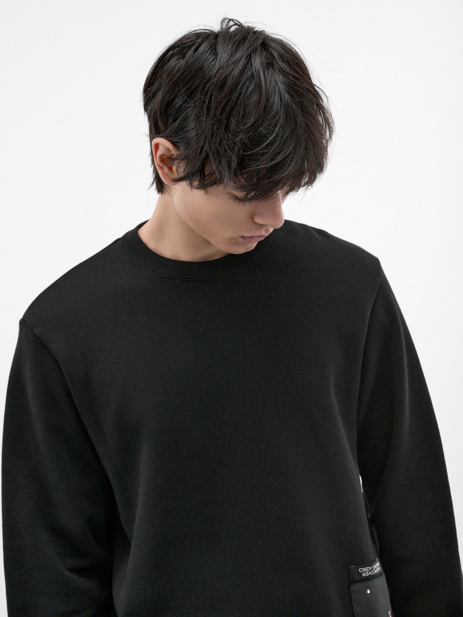 Black Cotton Cindy Sherman Sweatshirt (UC2F4812-BLACK)