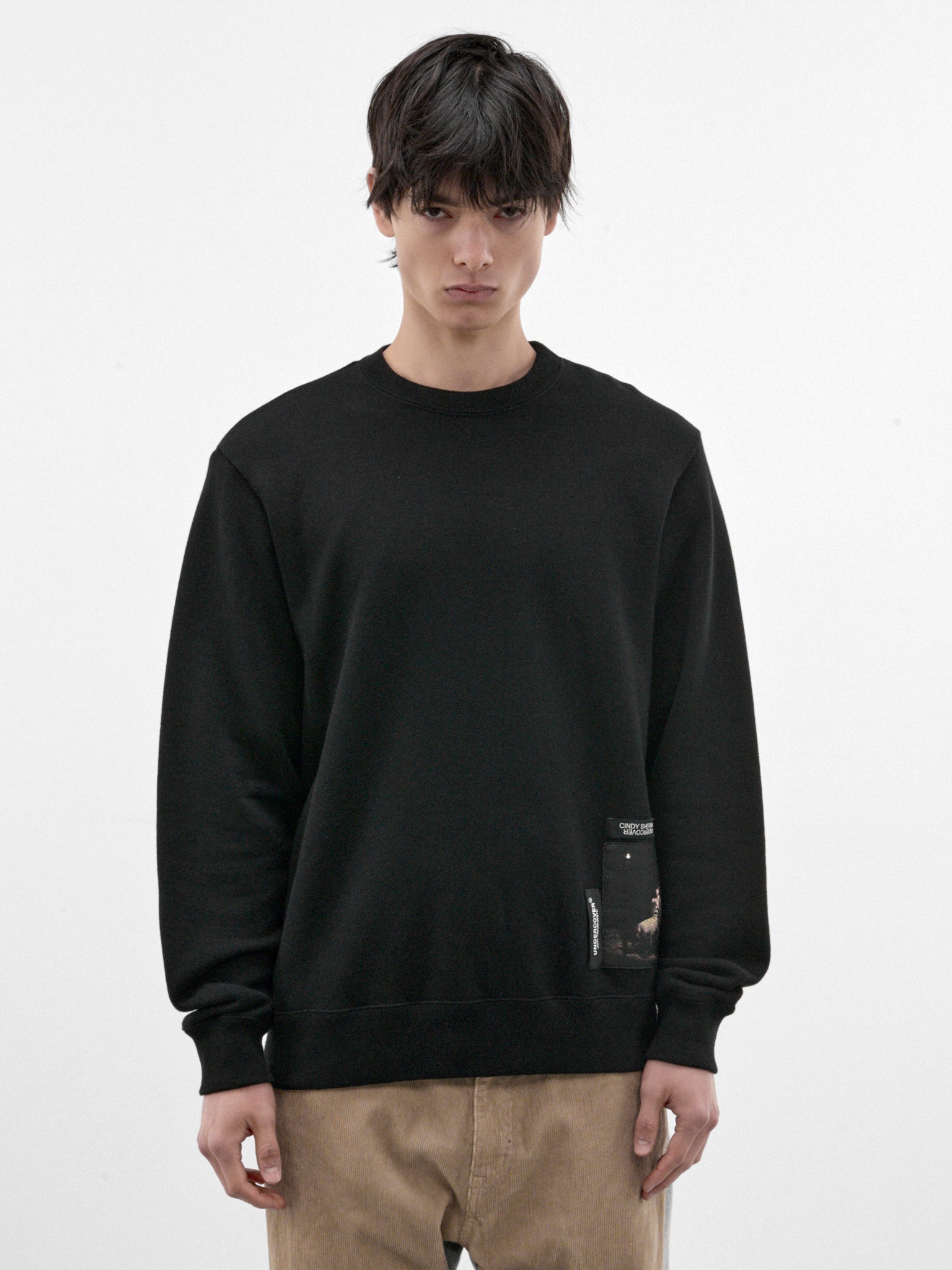 Black Cotton Cindy Sherman Sweatshirt (UC2F4812-BLACK)
