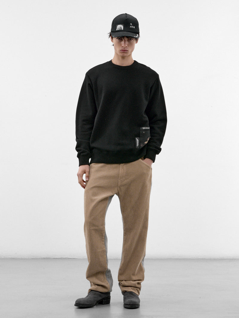 Black Cotton Cindy Sherman Sweatshirt (UC2F4812-BLACK)