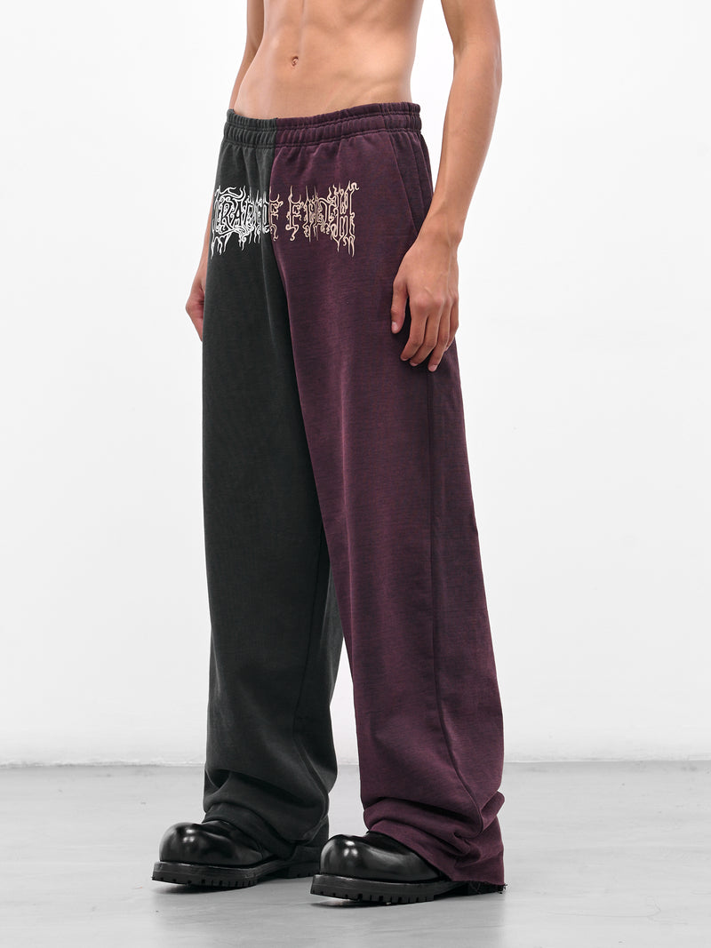 Cradle Of Filth Cut-Up Sweatpants (UCF76SP900BR-BLACK-RED)