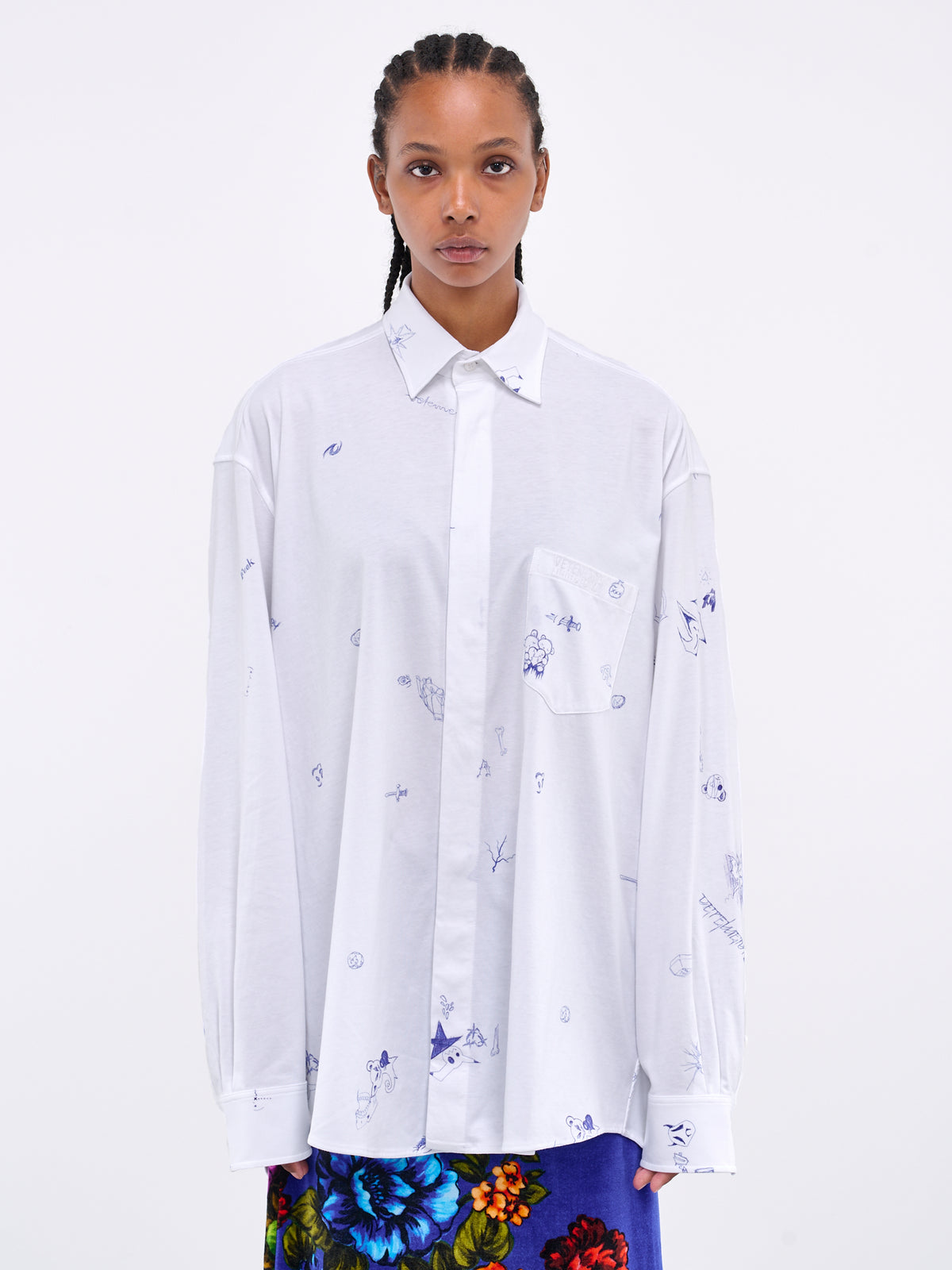 Pen Art Shirt (UE54JS240W-1203-WHITE)